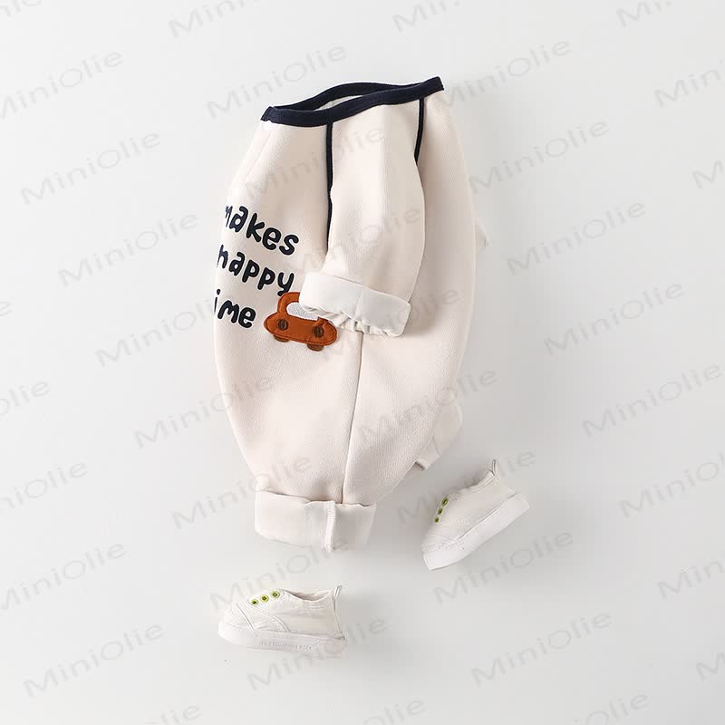 IF IT MAKES YOU HAPPY IT'S NOT A WASTE OF TIME Baby Car Applique Onesie - image 4