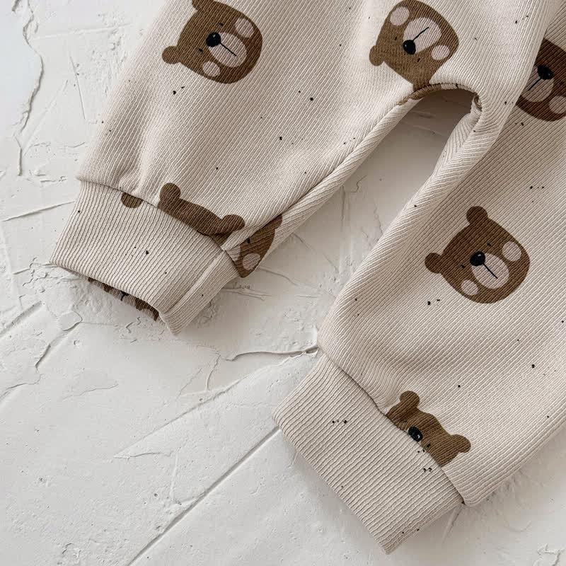 Baby Toddler Peekaboo Bear Pocket Sweatshirt and Jogger 2-piece Set - image 8