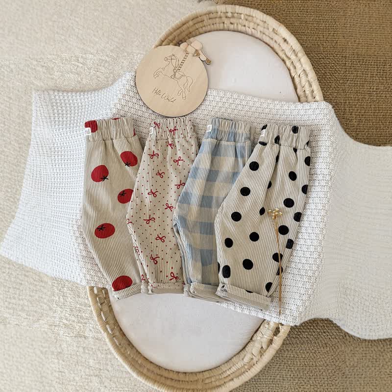 Baby Beige Corduroy Casual Pants - image 1