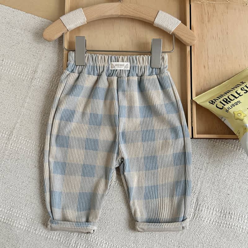 Baby Beige Corduroy Casual Pants - Blue - 2-3Y - image 2