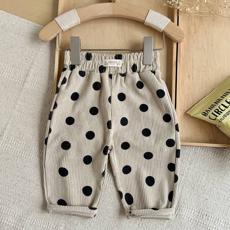 Baby Beige Corduroy Casual Pants - Black - 2-3Y - image 4