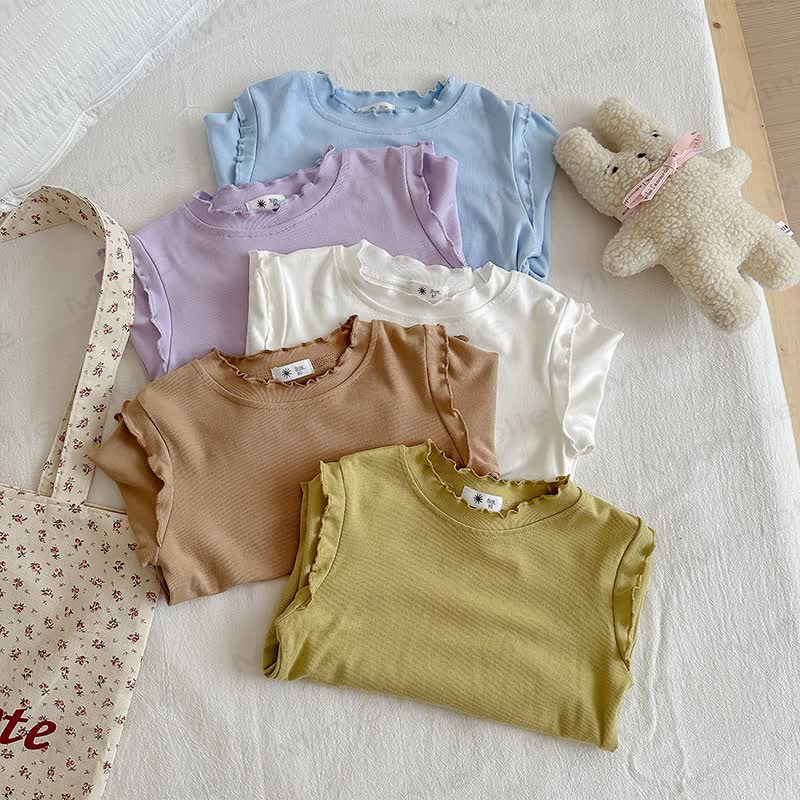 Toddler Girl Lettuce Trim Long Sleeve T-Shirt - image 2