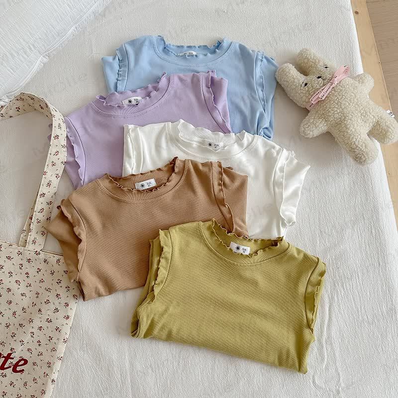 Toddler Girl Lettuce Trim Long Sleeve T-Shirt - image 2