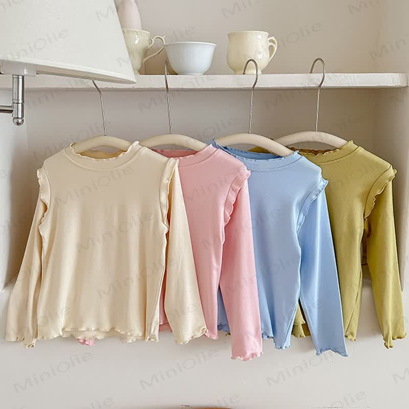 Toddler Girl Lettuce Trim Long Sleeve T-Shirt - image 5