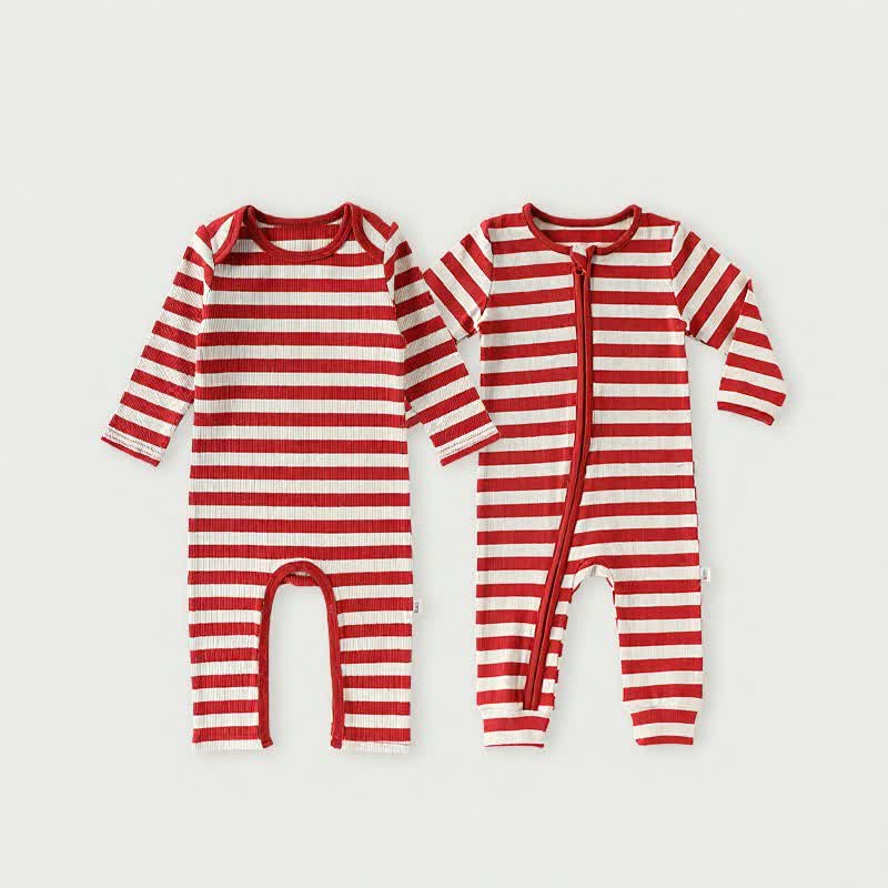 Baby Red White Stripe Onesie - image 1