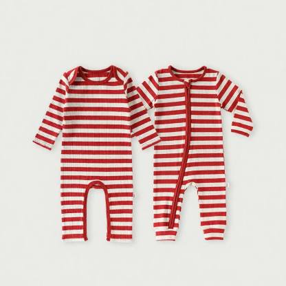 Baby Red White Stripe Onesie - image 1