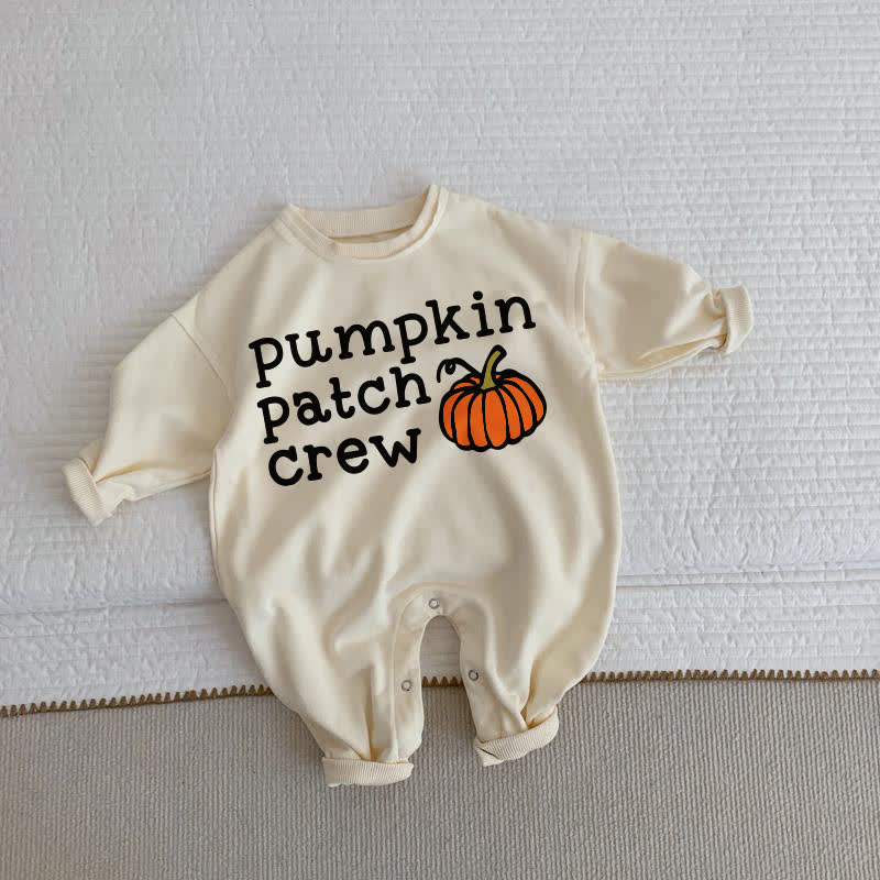 PUMPKIN PATCH CREW Baby Pumpkin Beige Romper - Beige - 2-3T - image 1