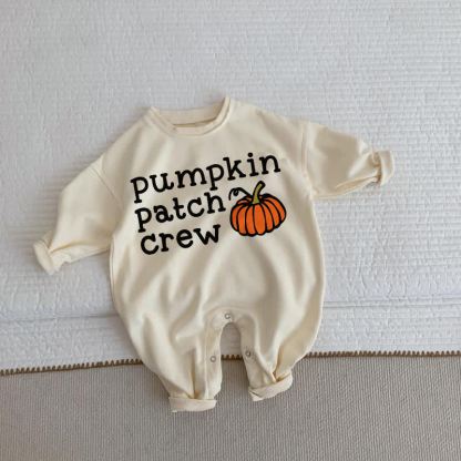 PUMPKIN PATCH CREW Baby Pumpkin Beige Romper - Beige - 2-3T - image 1