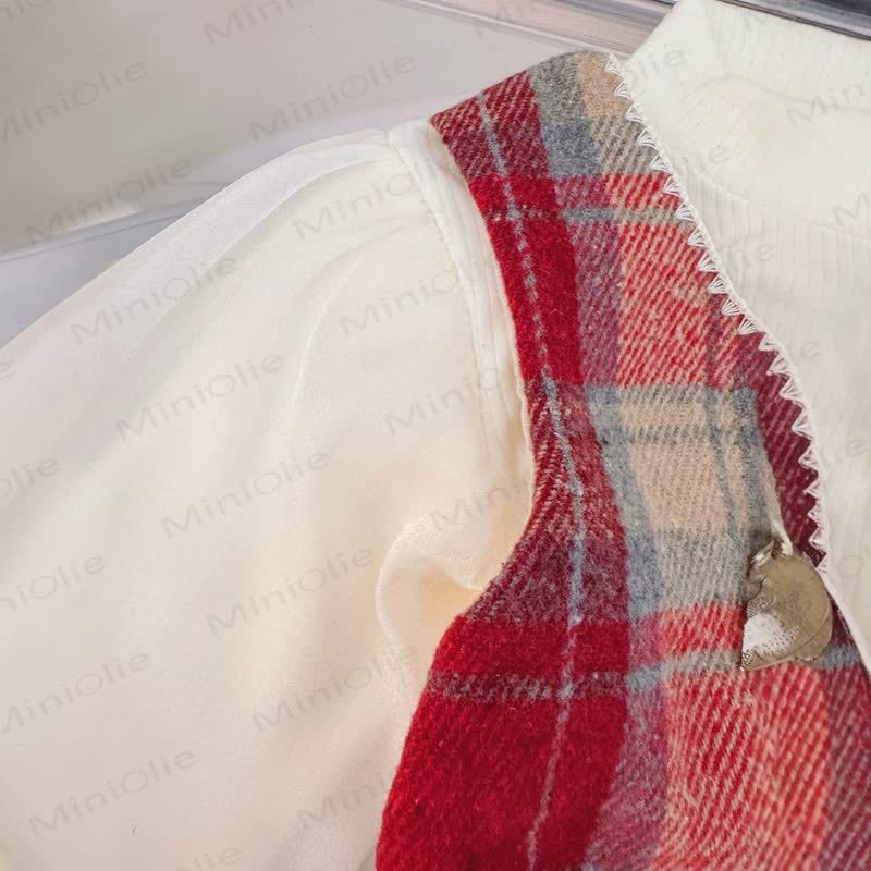Baby Red Plaid Dress - image 5