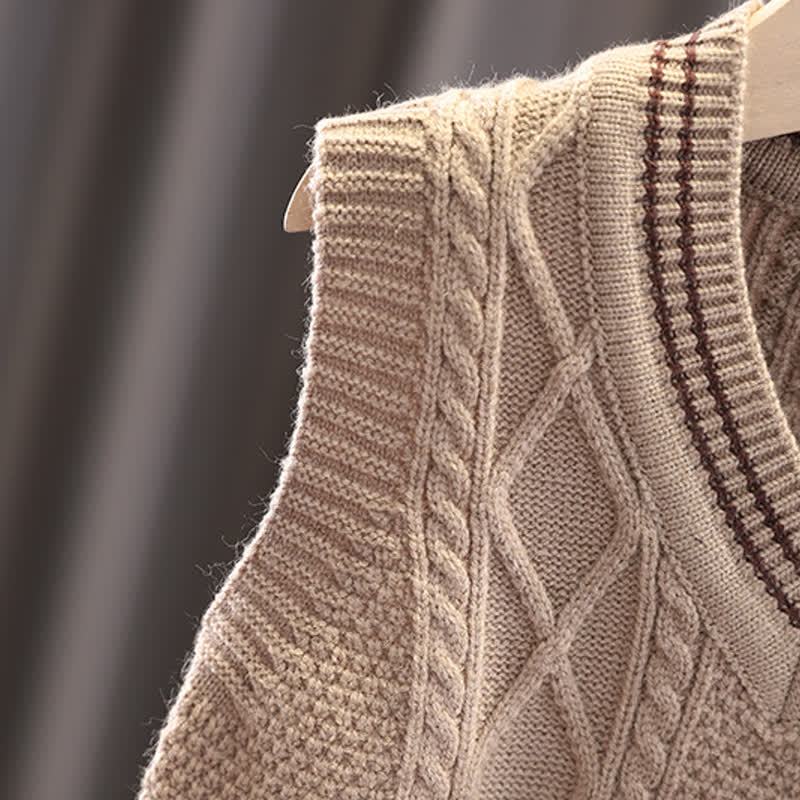 Toddler Baby Boy Classic Knit Vest 3-piece Set - image 10