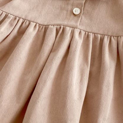 Baby Girl Flower Collar Puff Sleeve Dress - image 13