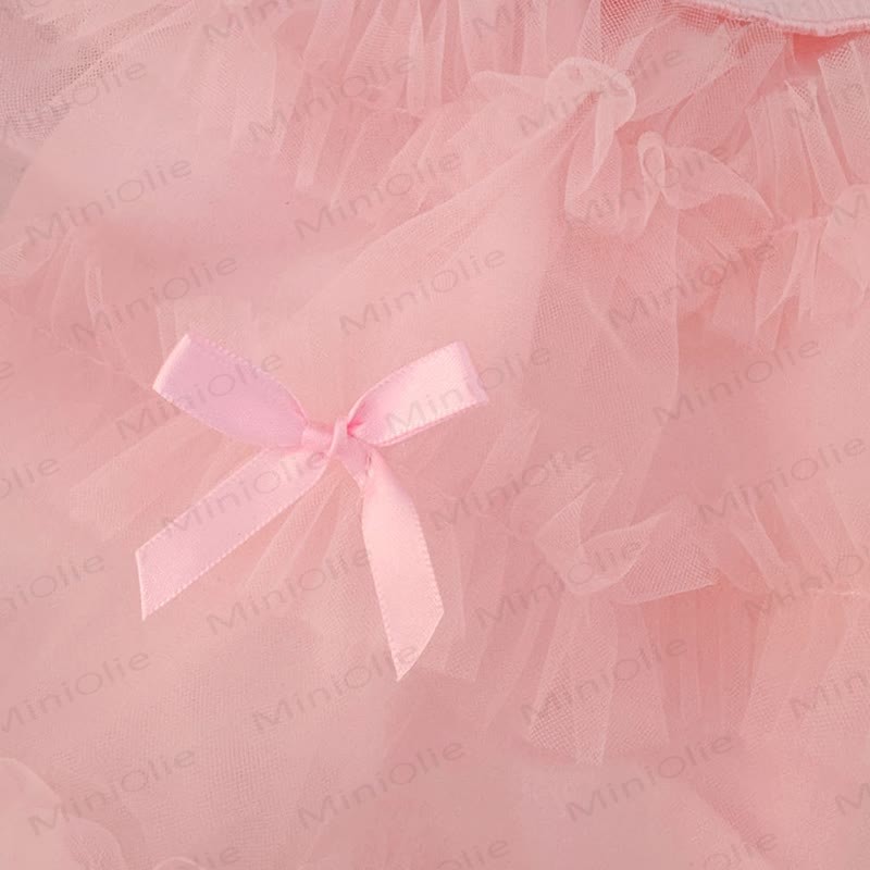 Baby Bow Knit Layered Tulle Dress - image 7