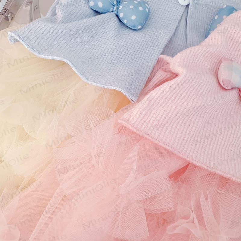 Baby Bow Knit Layered Tulle Dress - image 10