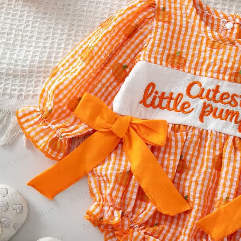 MAMA'S BOO Baby Gingham Bodysuit with Headband - image 6