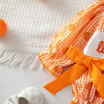 MAMA'S BOO Baby Gingham Bodysuit with Headband - image 8