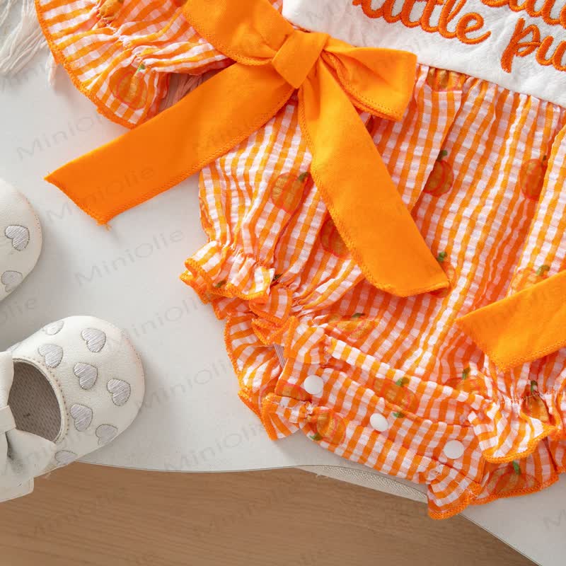 MAMA'S BOO Baby Gingham Bodysuit with Headband - image 9