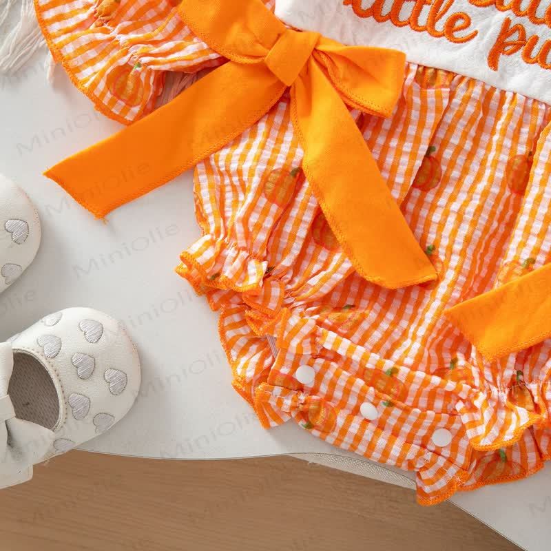 MAMA'S BOO Baby Gingham Bodysuit with Headband - image 9
