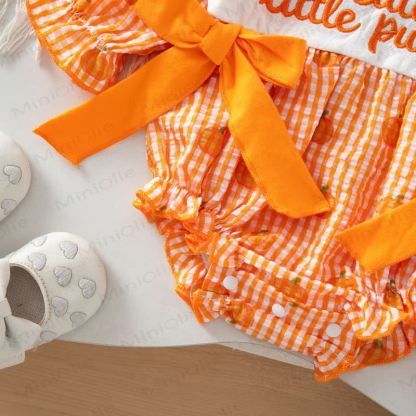 MAMA'S BOO Baby Gingham Bodysuit with Headband - image 9
