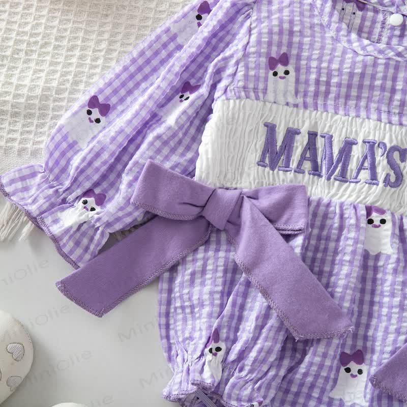 MAMA'S BOO Baby Gingham Bodysuit with Headband - image 26