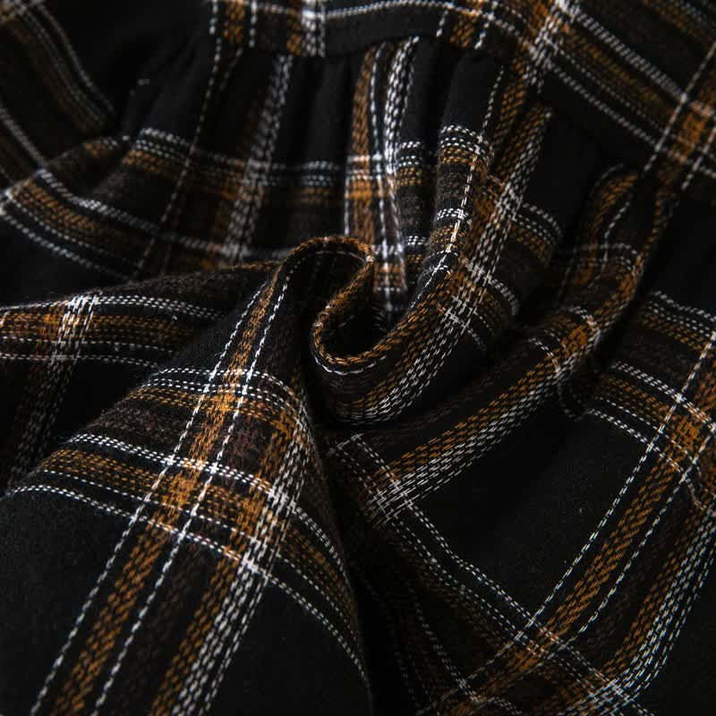 Baby Vintage Plaid Ruffle Collar Bodysuit - image 21