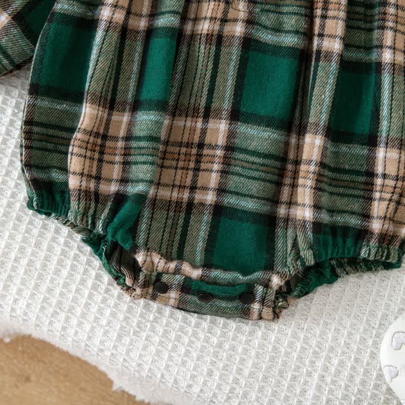Baby Vintage Plaid Ruffle Collar Bodysuit - image 31