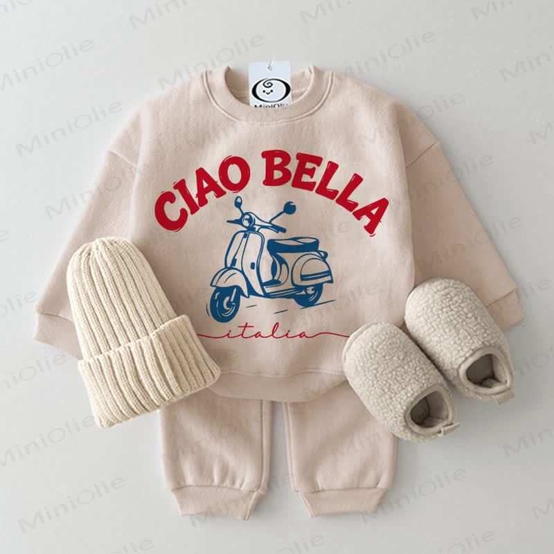 CIAO BELLA, ITALIA Baby 2-piece Beige Set - Beige - 2-3T - image 1