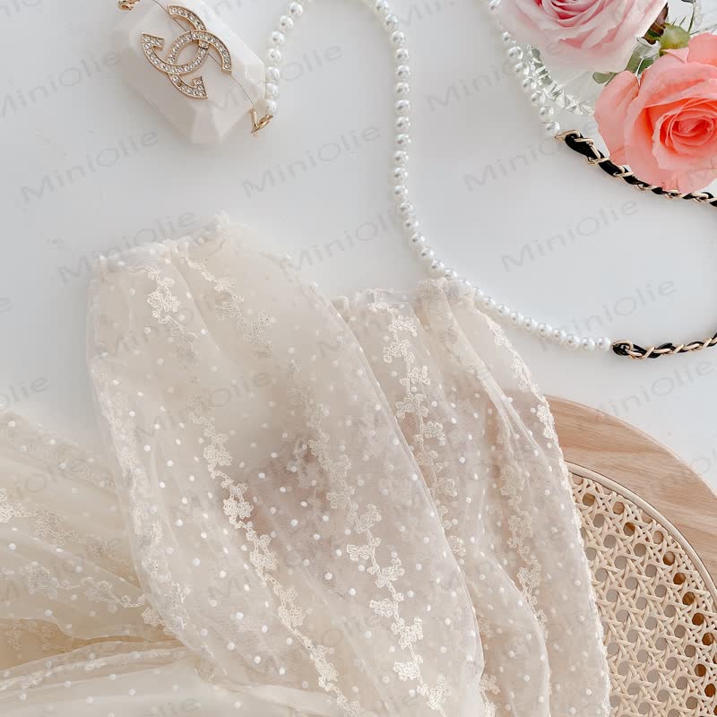 Toddler Girl Dot Tulle Princess Dress - image 8