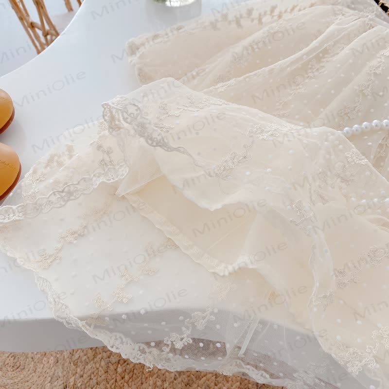Toddler Girl Dot Tulle Princess Dress - image 6