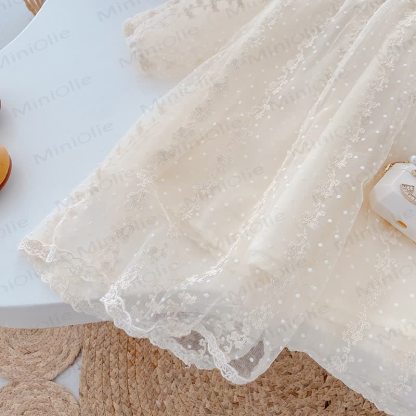 Toddler Girl Dot Tulle Princess Dress - image 7