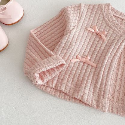Baby Toddler Girl Rose Dress and Cardigan Outfit - image 12