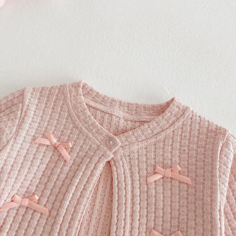 Baby Toddler Girl Rose Dress and Cardigan Outfit - image 11