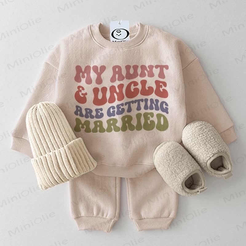 MY AUNT & UNCLE ARE GETTING MARRIED Baby 2-piece Beige Set - Beige - 2-3T - image 1