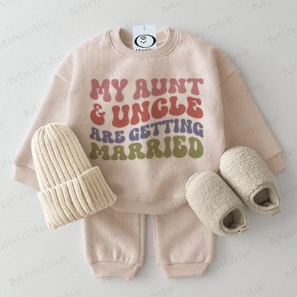 MY AUNT & UNCLE ARE GETTING MARRIED Baby 2-piece Beige Set - Beige - 2-3T - image 1