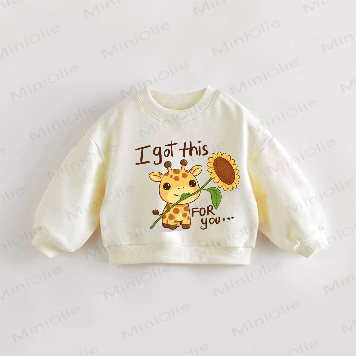 I GOT THIS FOR YOU… Baby Toddler Cream Sweatshirt - Cream - 3-5T - image 1