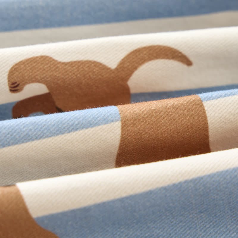 Baby Toddler Beige Striped Daschund Pocket Overalls - image 7