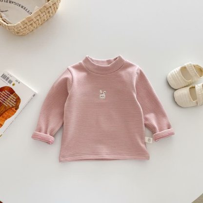Baby Toddler Embroidered Top - Pink Stripe - 4-5T - image 8