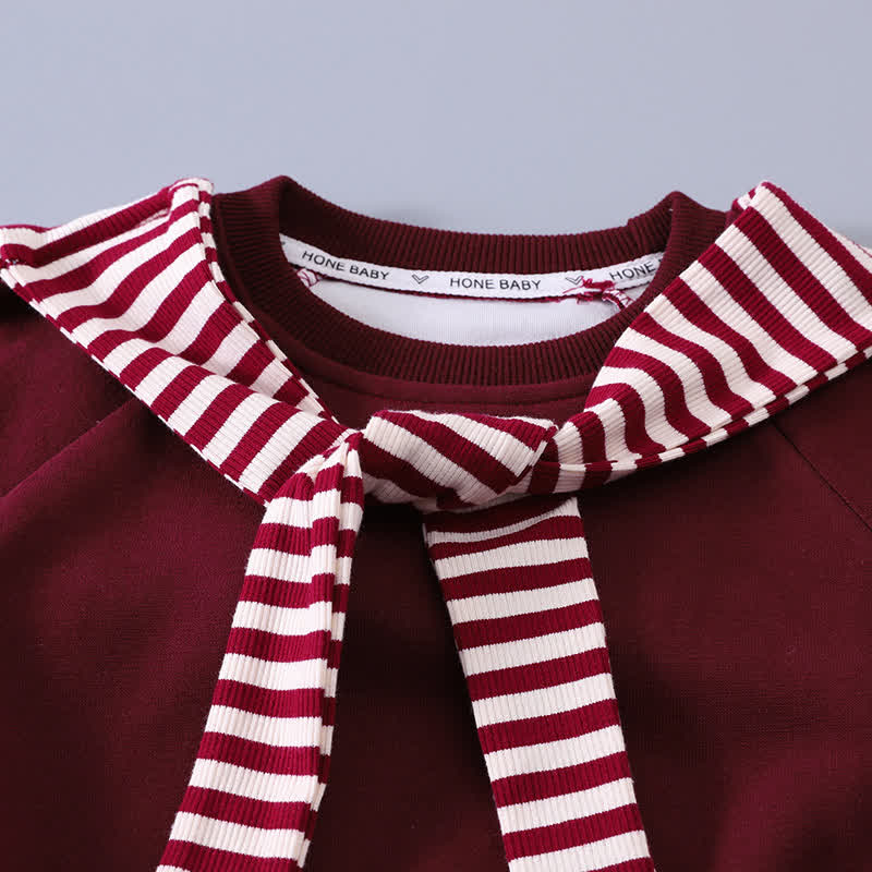 Toddler Striped Shawl Sweatshirt and Pants 2-piece Set - image 5