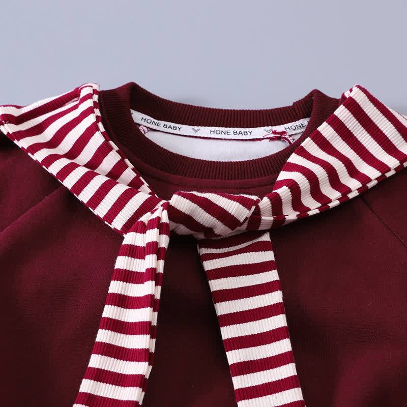 Toddler Striped Shawl Sweatshirt and Pants 2-piece Set - image 5