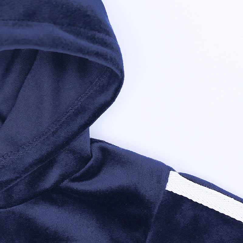 Toddler Velour Contrast Hoodie and Jogger 2-piece Set - image 24