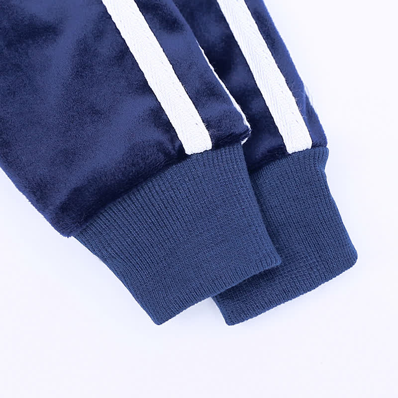 Toddler Velour Contrast Hoodie and Jogger 2-piece Set - image 26