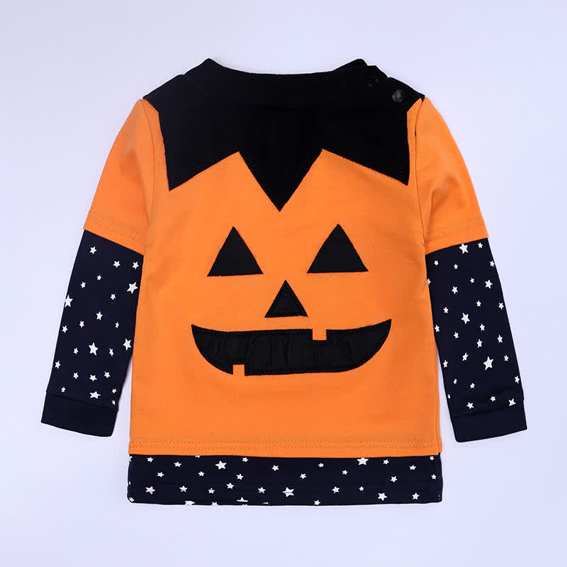 Toddler Baby Pumpkin Halloween 4-piece Set - image 2
