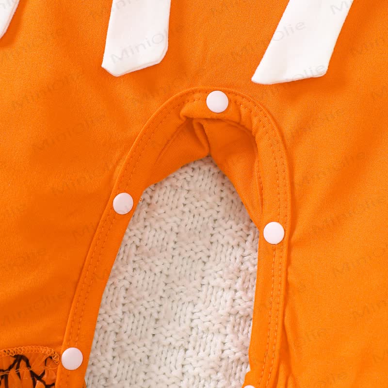Baby Halloween Bow Flutter Sleeve Onesie - image 14