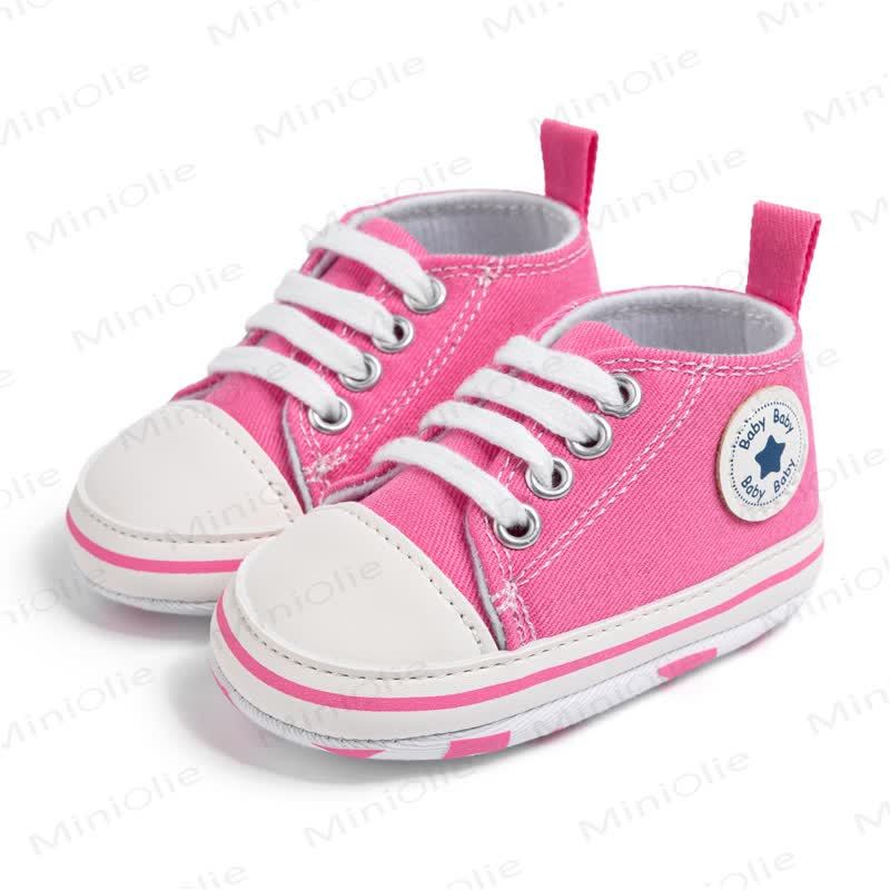 Baby First Walker Canvas Shoes - Pink - 12-18M - image 11