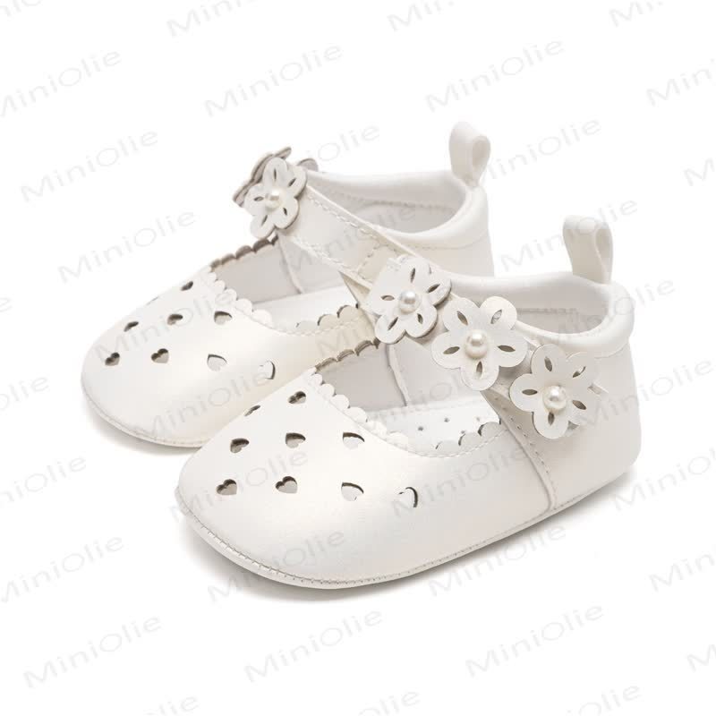 Baby Heart Mary Jane Dress Shoes - White - 12-18M - image 5