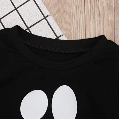 Toddler Boys Halloween Smiley Face Sweatshirt and Striped Pants 2-piece Set - image 6