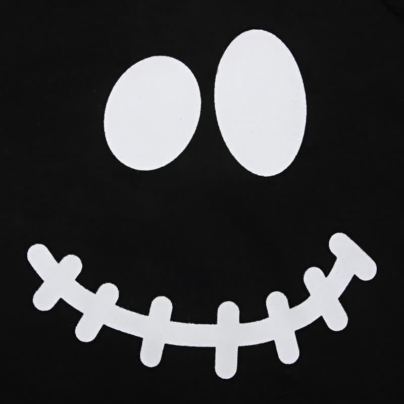Toddler Boys Halloween Smiley Face Sweatshirt and Striped Pants 2-piece Set - image 8