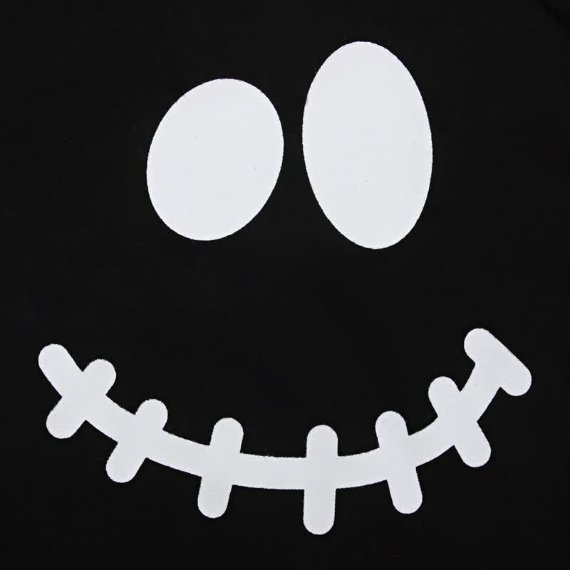 Toddler Boys Halloween Smiley Face Sweatshirt and Striped Pants 2-piece Set - image 8