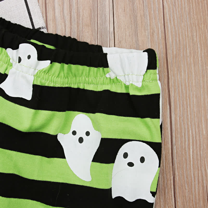Toddler Boys Halloween Smiley Face Sweatshirt and Striped Pants 2-piece Set - image 9