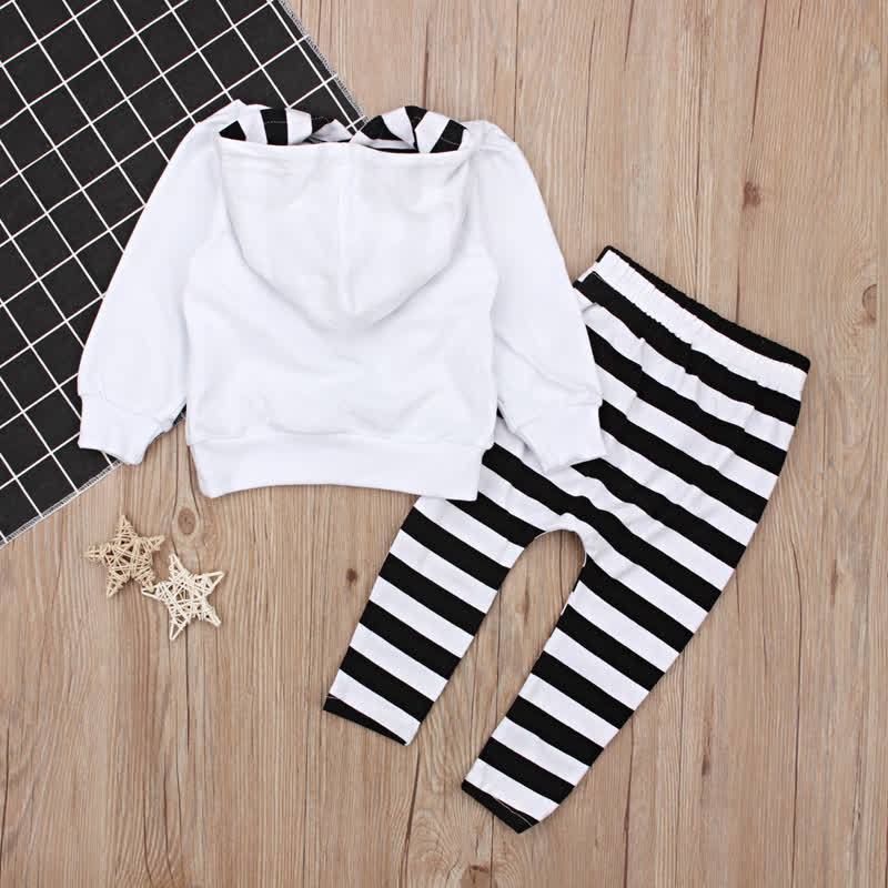 Toddler Boys Halloween Smiley Face Sweatshirt and Striped Pants 2-piece Set - image 5