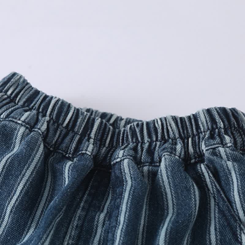 Toddler Boys Pinstripe Cargo Wide Leg Pants - image 6